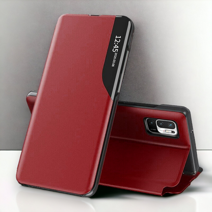 Pametna preklopna torbica za Xiaomi Poco M3 Pro – Infostyle – Temno zelena / Ekološko usnje + PC
