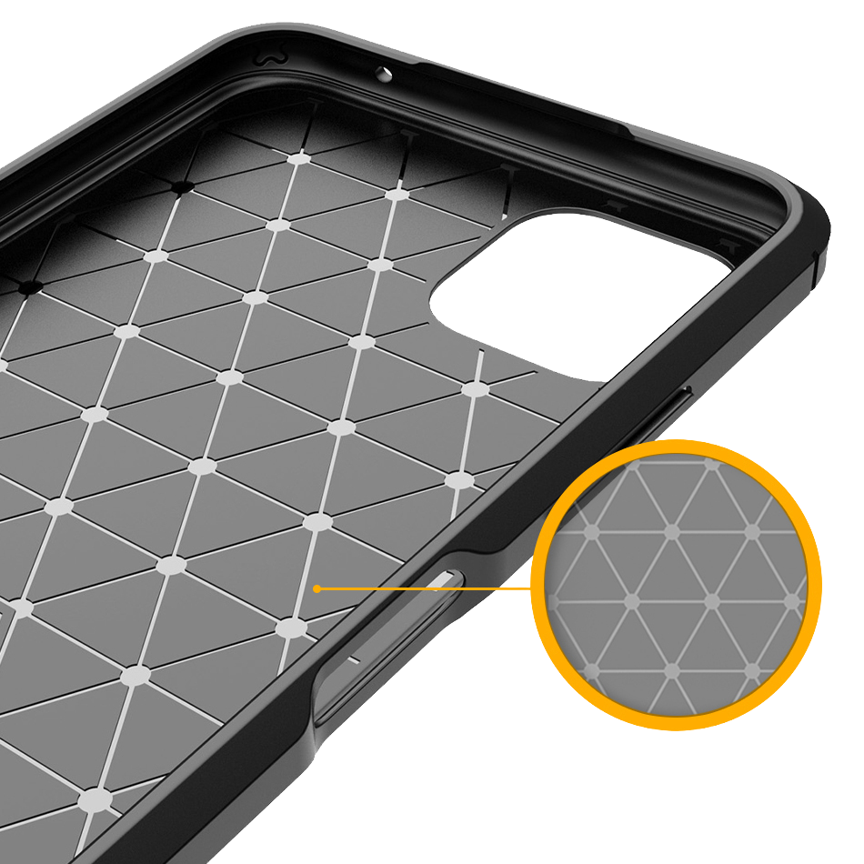 Silikonski ovitek "carbon" za OnePlus 11 - Črna – Techsuit