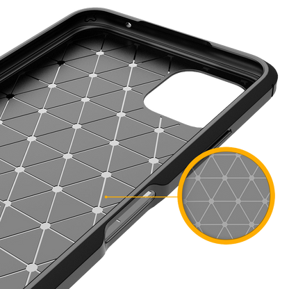 Silikonski ovitek "carbon" za OnePlus 11 - Črna – Techsuit