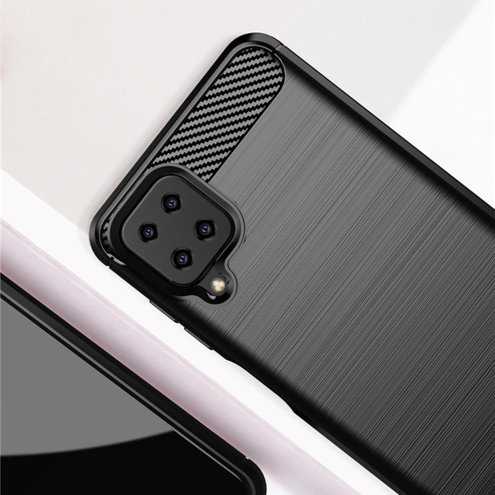 Silikonski ovitek "carbon" za Samsung Galaxy A22 4G - Črna – Techsuit
