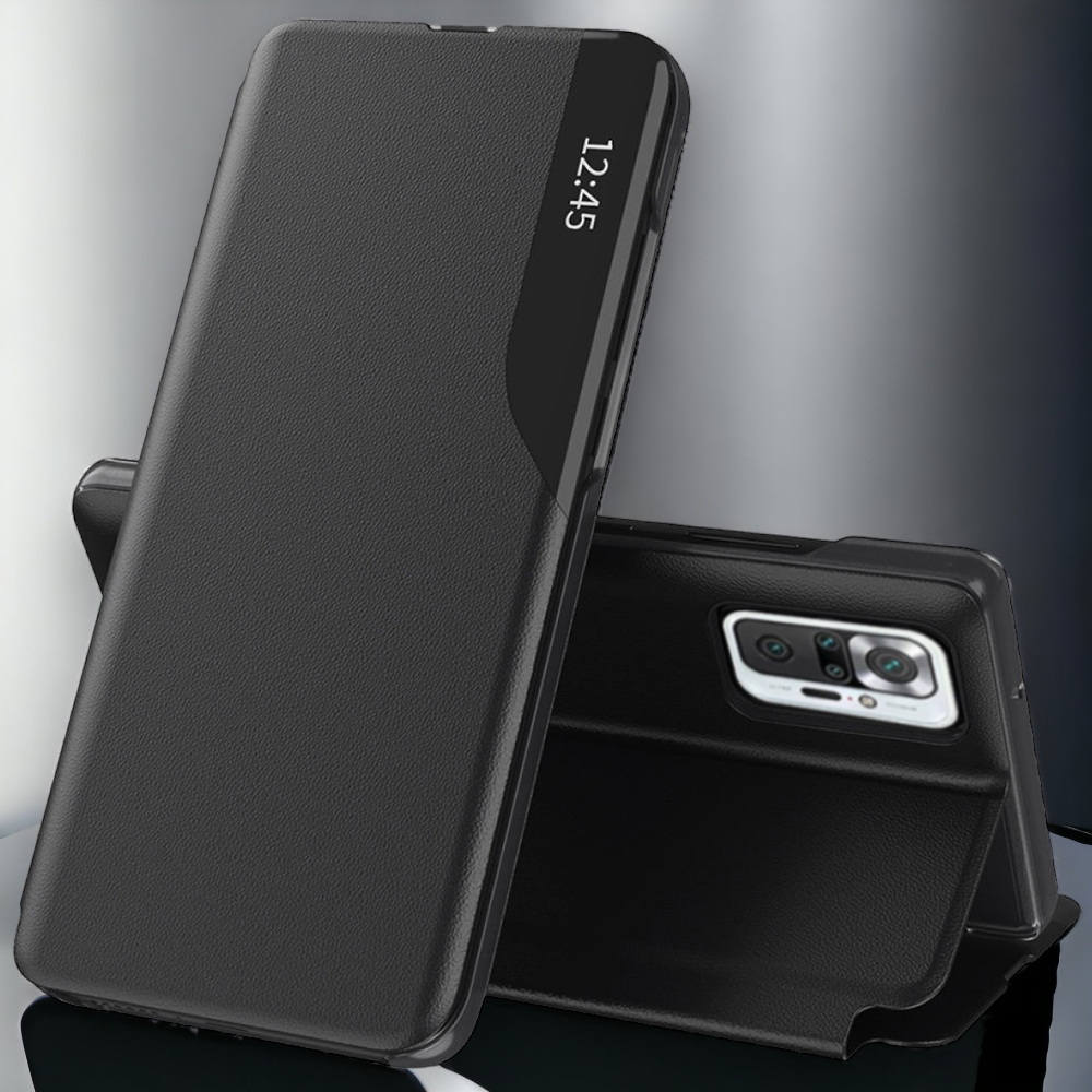 Pametna preklopna torbica za Xiaomi Redmi Note 10 Pro – Infostyle – Temno modra / Ekološko usnje + PC