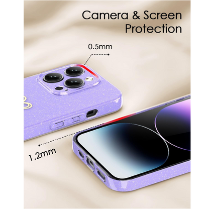 Ovitek za telefon "Glitter Scandi" + zaščitno steklo za iPhone 12 Pro Max – Infostyle