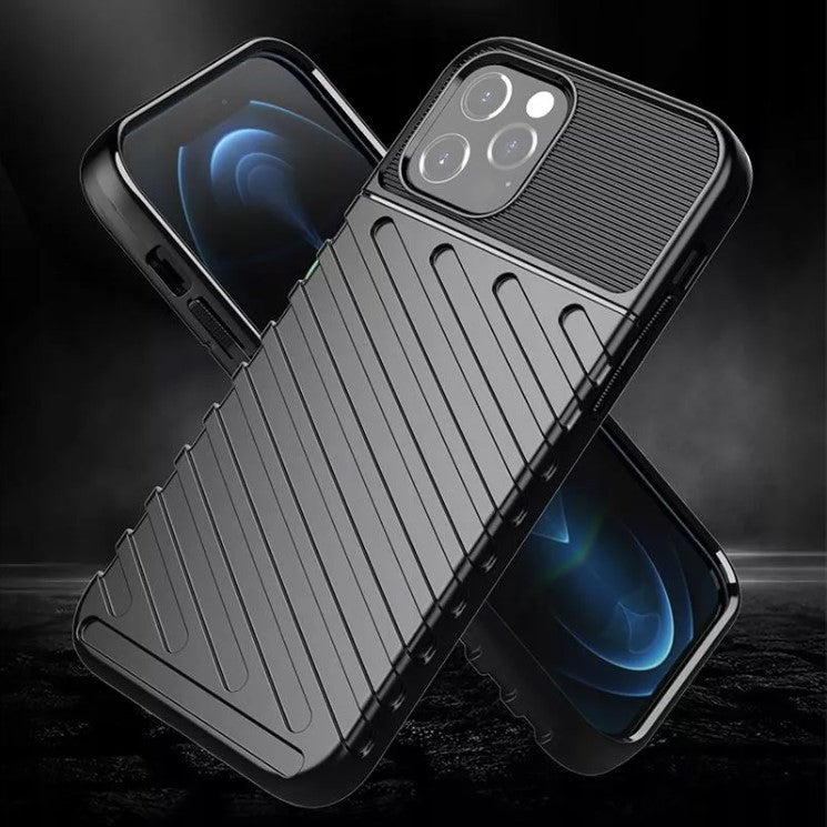 Ovitek "Thunder" za iPhone 13 Pro Max - Črna – Infostyle – Črna / TPU silikon