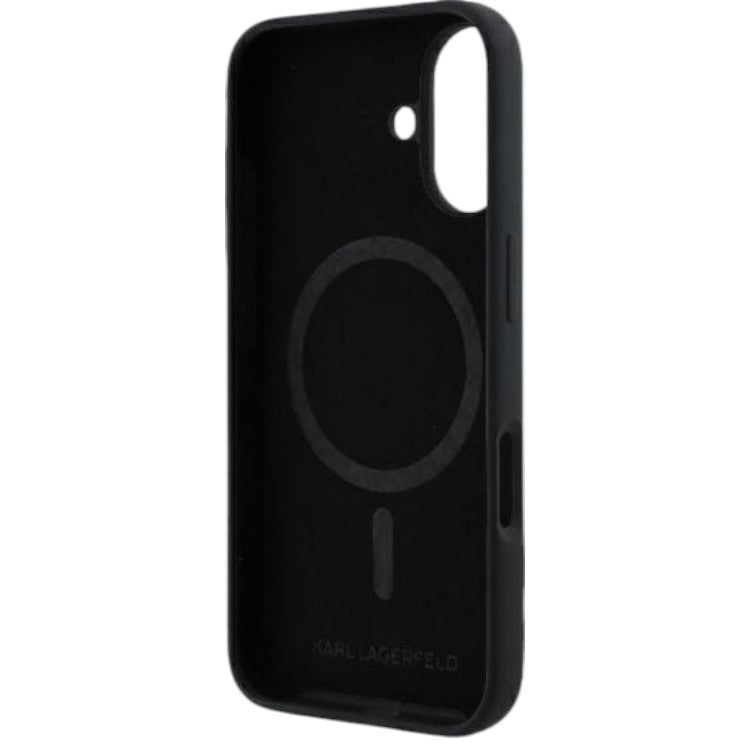 Ovitek Karl Lagerfeld K&CH Heads MagSafe za iPhone 16 Plus (KLHMP16MSCMKCRHK)