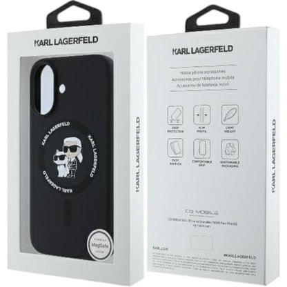 Ovitek Karl Lagerfeld K&CH Heads MagSafe za iPhone 16 Plus (KLHMP16MSCMKCRHK)
