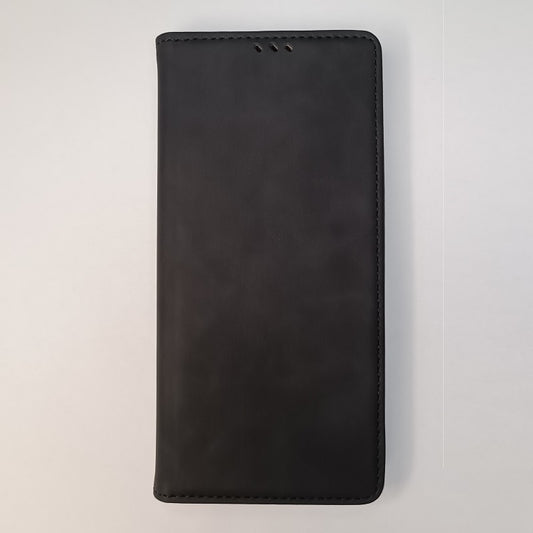 Preklopna torbica "Leather Magentic" za Xiaomi Poco X5 Pro 5G – Infostyle – Črna / Umetno usnje + TPU silikon