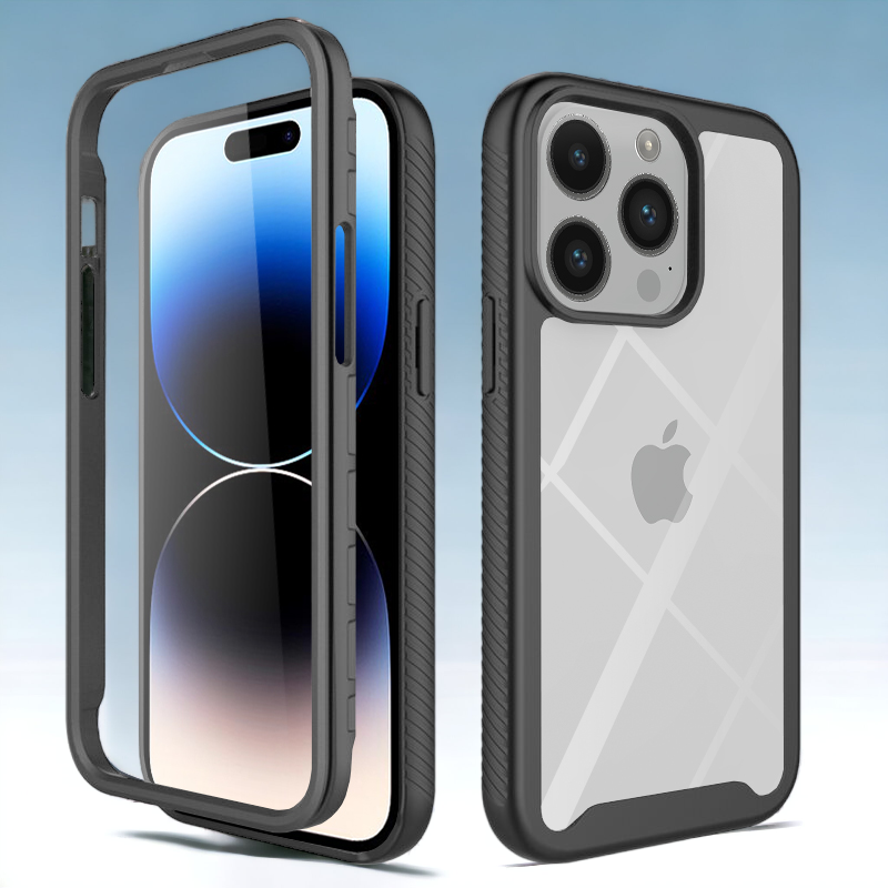 Ovitek "Defense 360 Pro" za iPhone 14 Pro – Techsuit – Črna