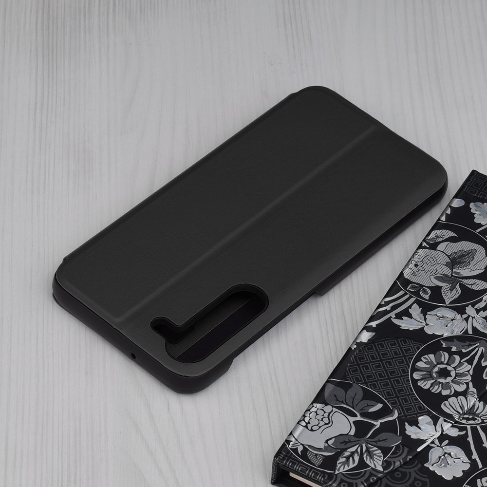 Pametna preklopna torbica za Samsung Galaxy A14 – Infostyle – Temno zelena / Ekološko usnje + PC