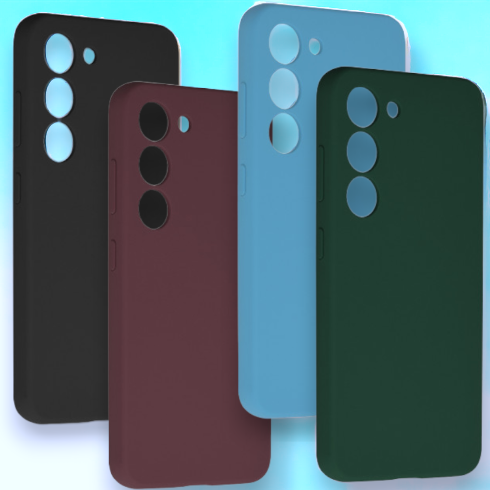 Silikonski ovitek "Soft Edge" za Samsung Galaxy S23 – Techsuit – Črna / TPU silikon