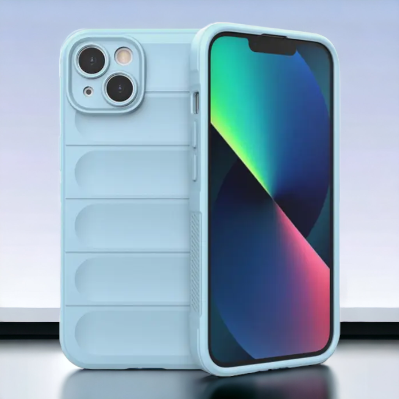 Silikonski ovitek "Valovi" za iPhone 12 Pro – Infostyle – Siva / TPU silikon