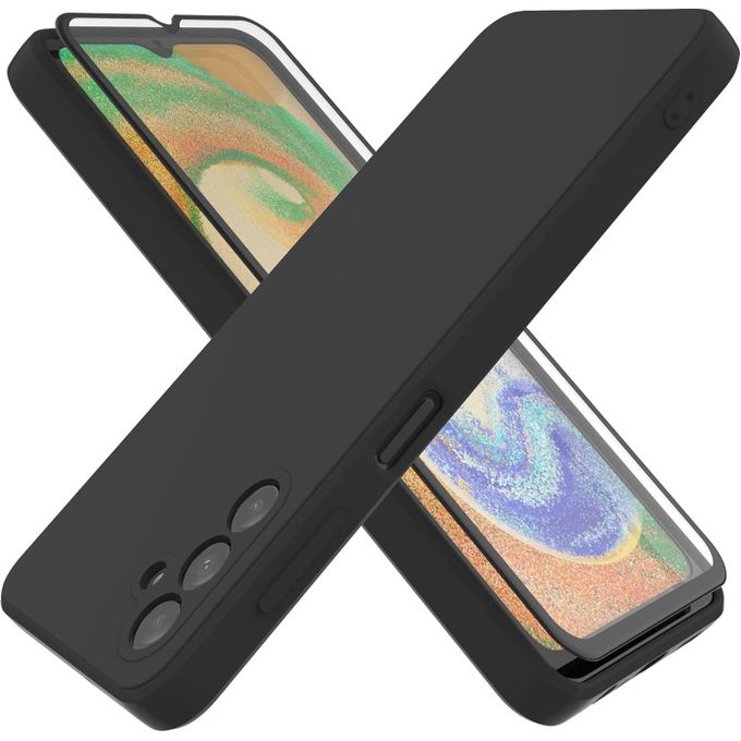 HHUIWIND maskica za Samsung Galaxy A04s / A13 5G s 9D zaštitnim staklom, crna