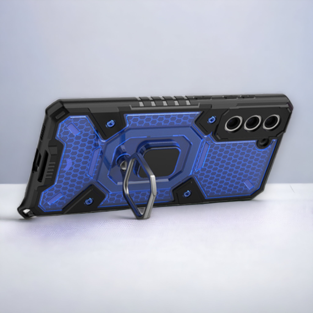 Silikonski ovitek "Honeycomb armor ring" za Samsung Galaxy S21 Plus – Infostyle