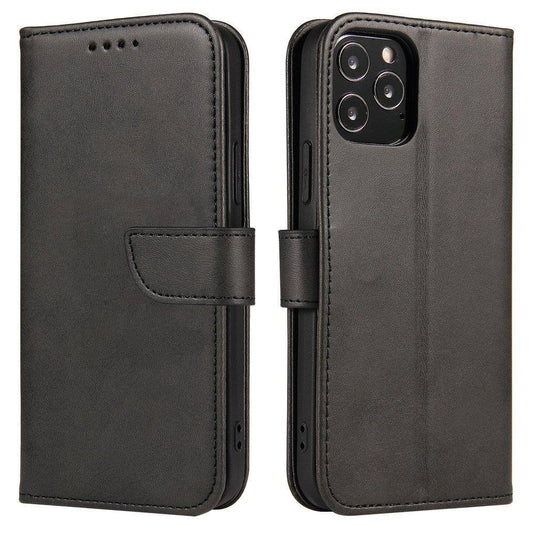 Kožna preklopna torbica "Classic Black" za Blackview A96 – crna