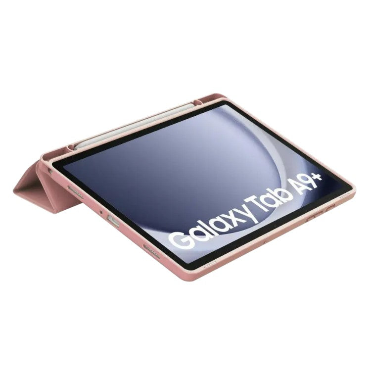 Ovitek za tablični računalnik za Samsung Galaxy Tab A9 Plus z držalom za pisalo - roza – Techsuit