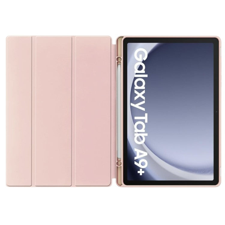 Ovitek za tablični računalnik za Samsung Galaxy Tab A9 Plus z držalom za pisalo - roza – Techsuit