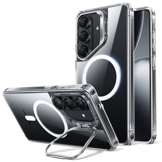 ESR Classic Hybrid HaloLock ovitek s stojalom za Samsung Galaxy S26 Plus prozoren