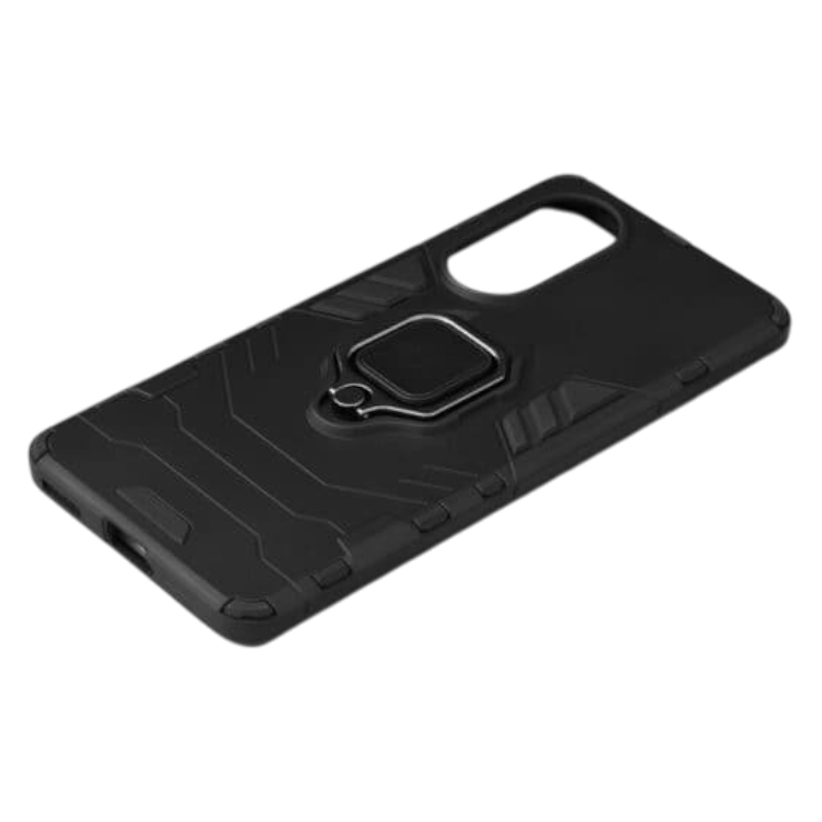 Silikonski ovitek "ring" za Huawei nova 10 Pro - Črna – Infostyle – Črna / PC + TPU silikon