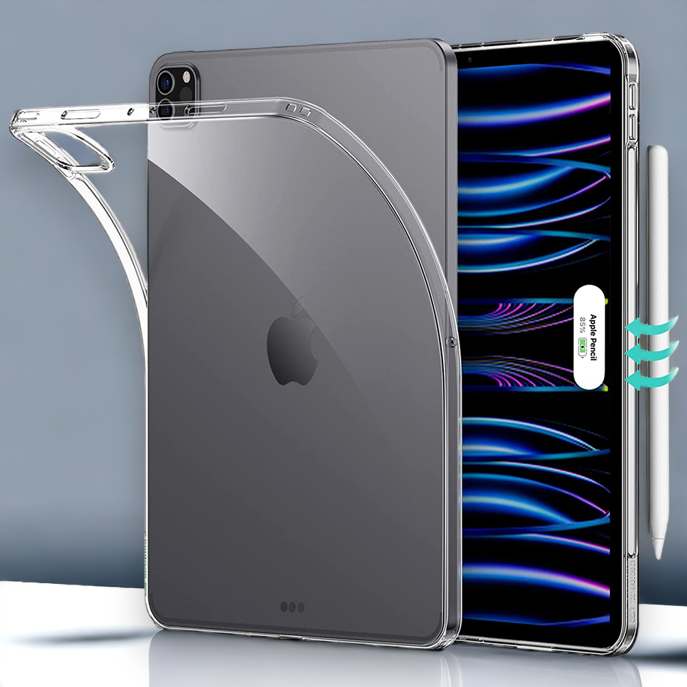 Silikonski ovitek "Project Zero" za tablični računalnik Apple iPad Pro 11 (2020/2021/2022) - Prozorna – ESR – Prozorna /