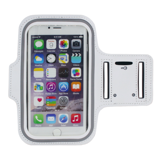 Športna torbica za na roko Armband 4.5''-7'', bela – Infostyle – Bela