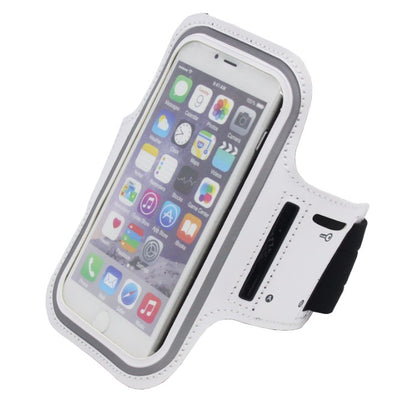 Športna torbica za na roko Armband 4.5''-7'', bela – Infostyle
