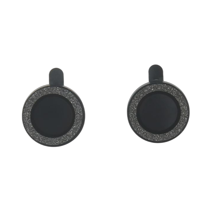 Zaščita za kamero "Black Glitter" iPhone 14/14 Plus – Infostyle