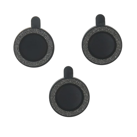 Zaščita za kamero 14 Pro/14 Pro Max, black glitter – Infostyle