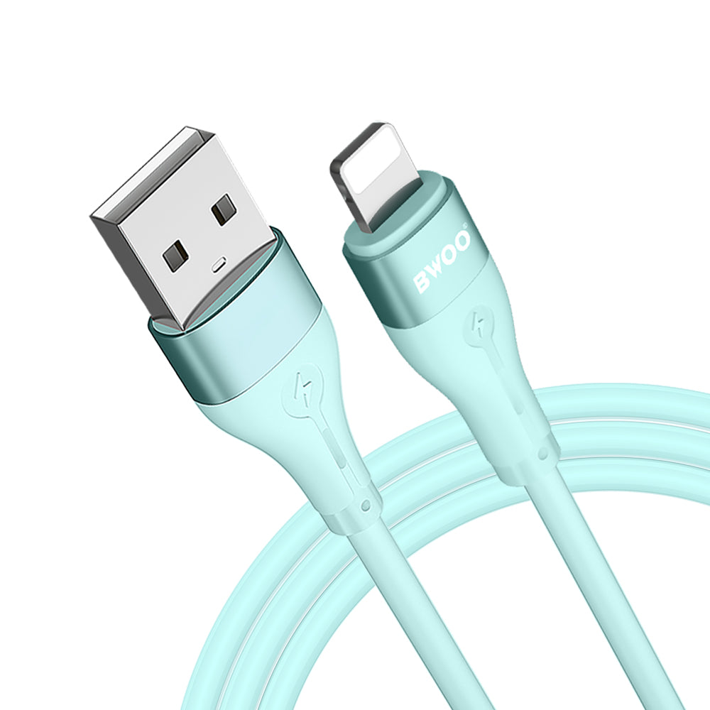 BWOO X280L USB na Lightning kabel 1 m 3A zelen