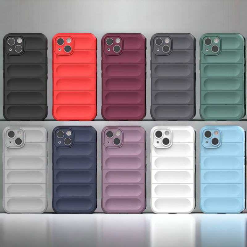 Silikonski ovitek "Valovi" za iPhone 11 Pro – Infostyle – Črna / TPU silikon