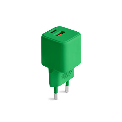 USB-A + USB-C punjač Colorum CLS30-AC-04, PD 30 W – zeleni