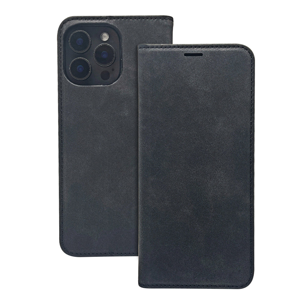 Preklopna torbica Smart Suede črna Samsung Galaxy A17 A26
