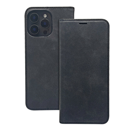 Preklopna torbica Smart Suede črna Samsung Galaxy A17 A26