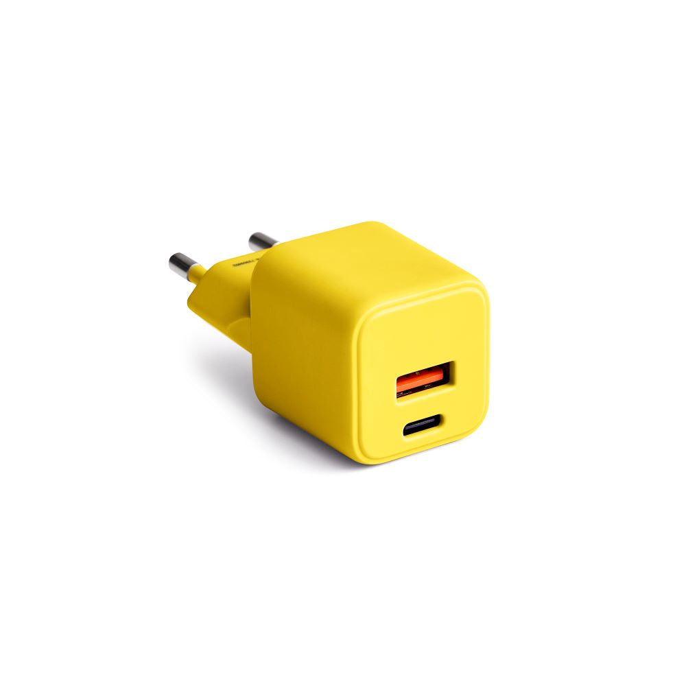Colorum USB-A USB-C 30W polnilnik rumen