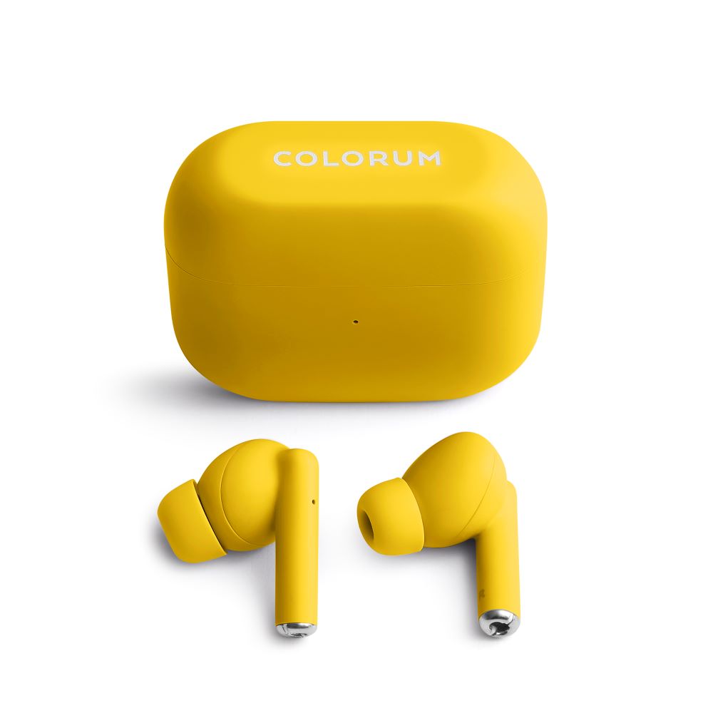 Colorum CTWS-05 TWS Bluetooth slušalke rumene
