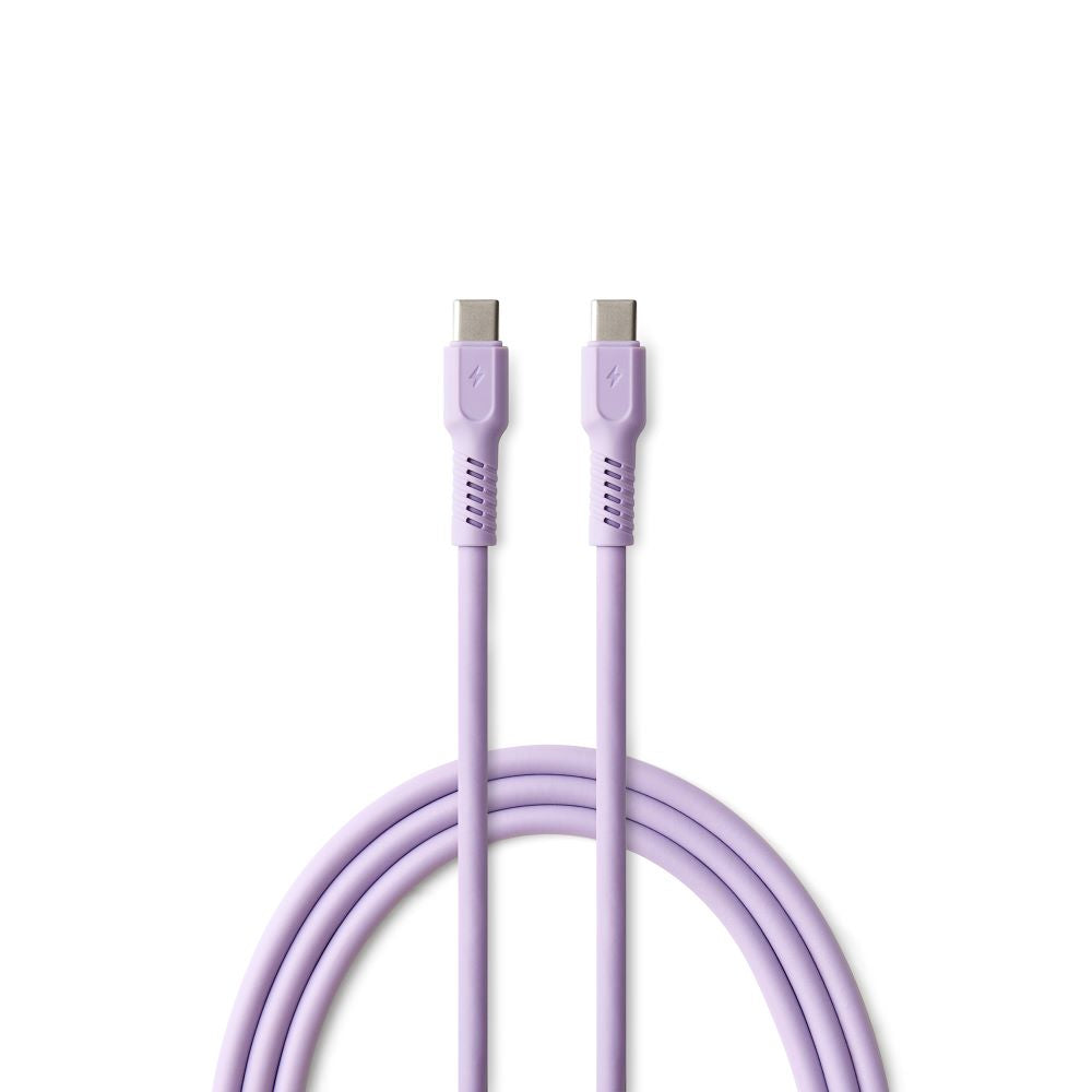 Forever USB-C na USB-C kabel 60W 1,8m vijoličen