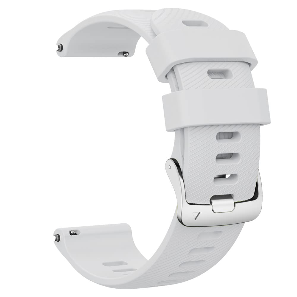 Silikonski remen za Garmin 18 mm – Forerunner 255S, 265S, Vivoactive 4S, Venu 2S | bijeli