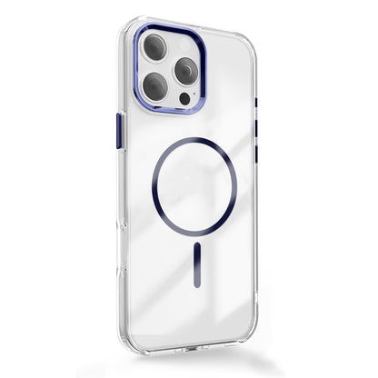 Prozoren MagSafe ovitek za iPhone 17 6,3" - modra