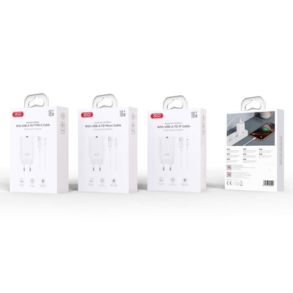 XO CE33 USB polnilec 18W QC bel