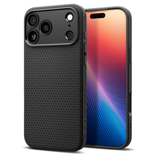 Spigen Liquid Air ovitek za iPhone 17 Pro - mat črna TPU