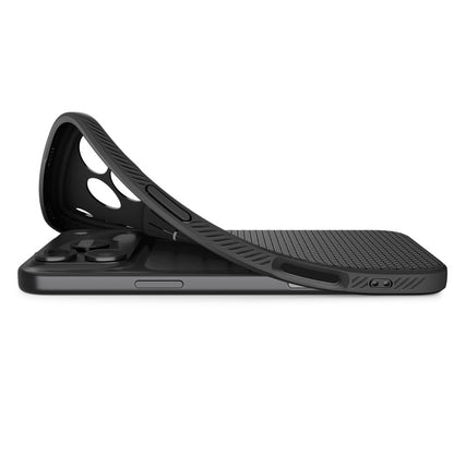 Spigen Liquid Air maskica za iPhone 17 Pro - mat crni TPU