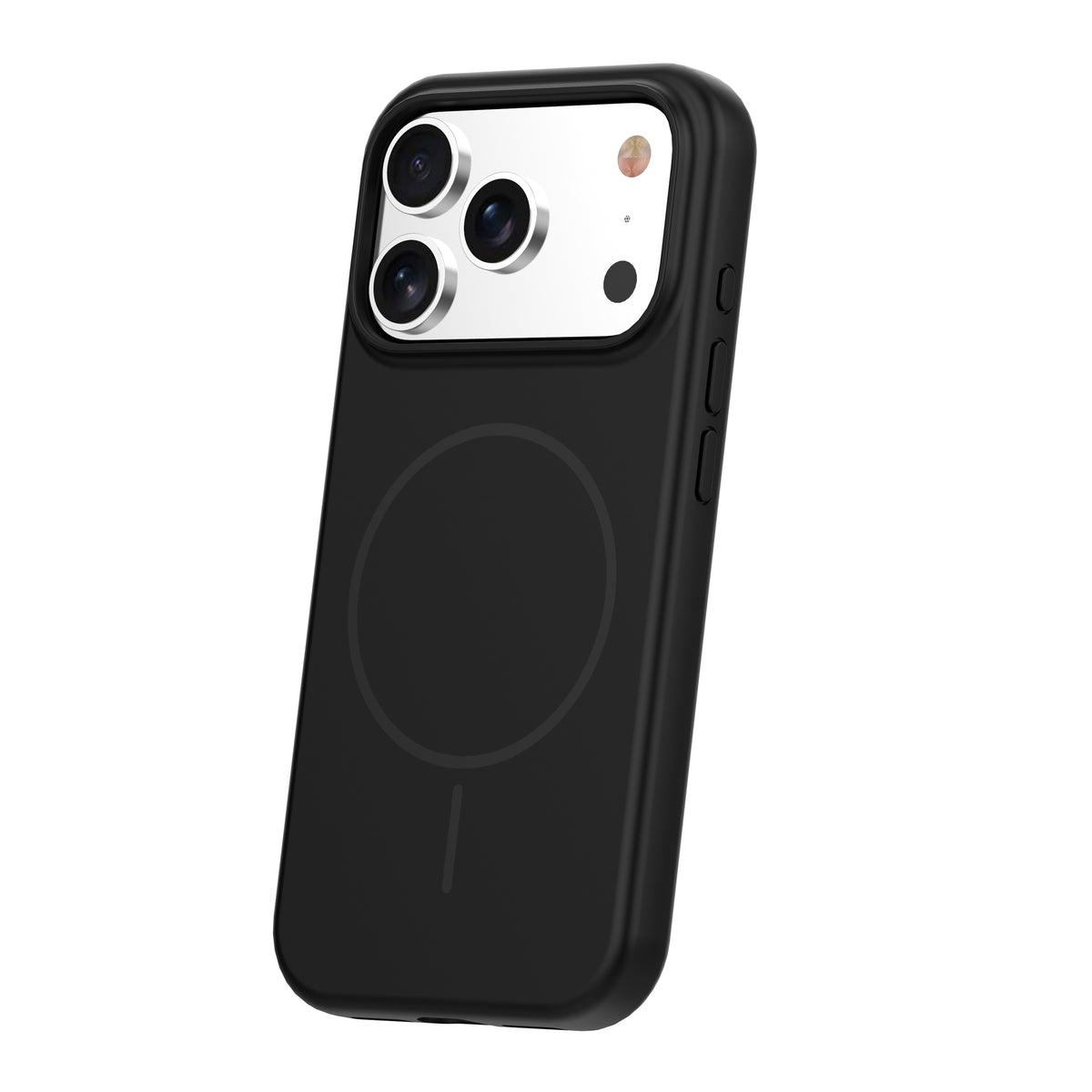 Ovitek za iPhone 17 Pro Max / 18 Pro Max – silikonski MagSafe, črn