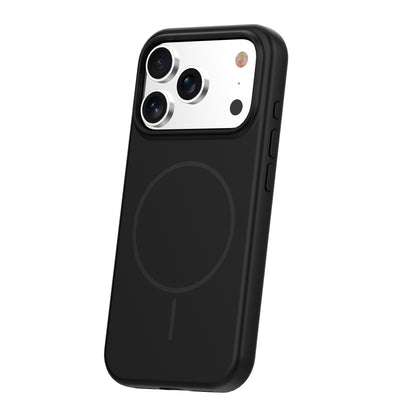 Ovitek za iPhone 17 Pro Max / 18 Pro Max – silikonski MagSafe, črn