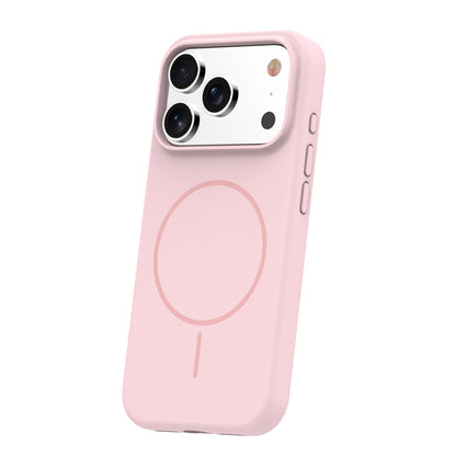 Ovitek za iPhone 17 Pro Max / 18 Pro Max 6,9" – silikonski MagSafe, svetlo roza