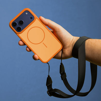 Maska za iPhone 17 Pro Max / 18 Pro Max, Frame Thin MagSafe – narančasta