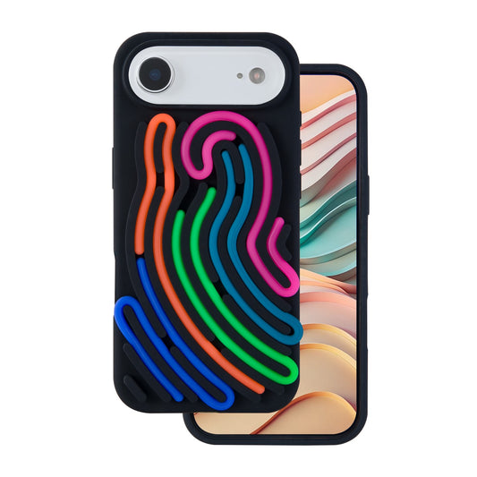 Snake silikonski ovitek za iPhone 17 Air 6,6" - črna