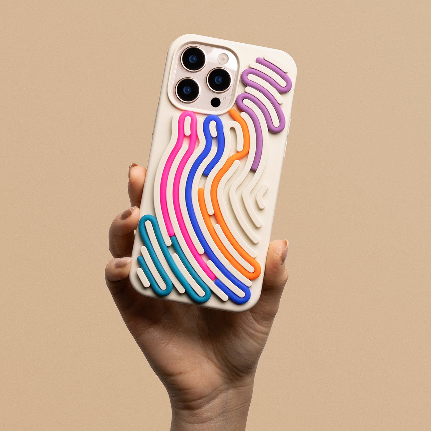 Snake silikonski ovitek za iPhone 17 Pro 6,3" - bež