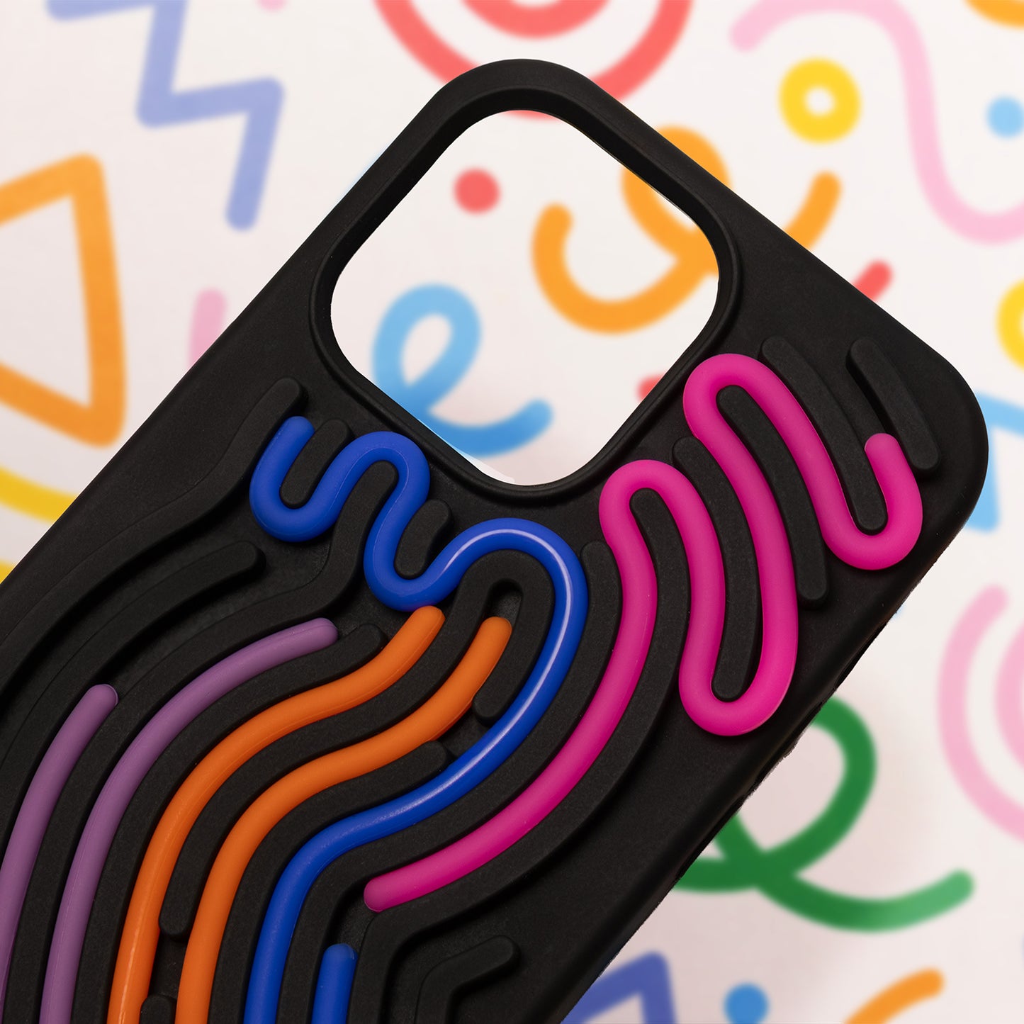 Snake silikonski ovitek za iPhone 17 Air 6,6" - črna