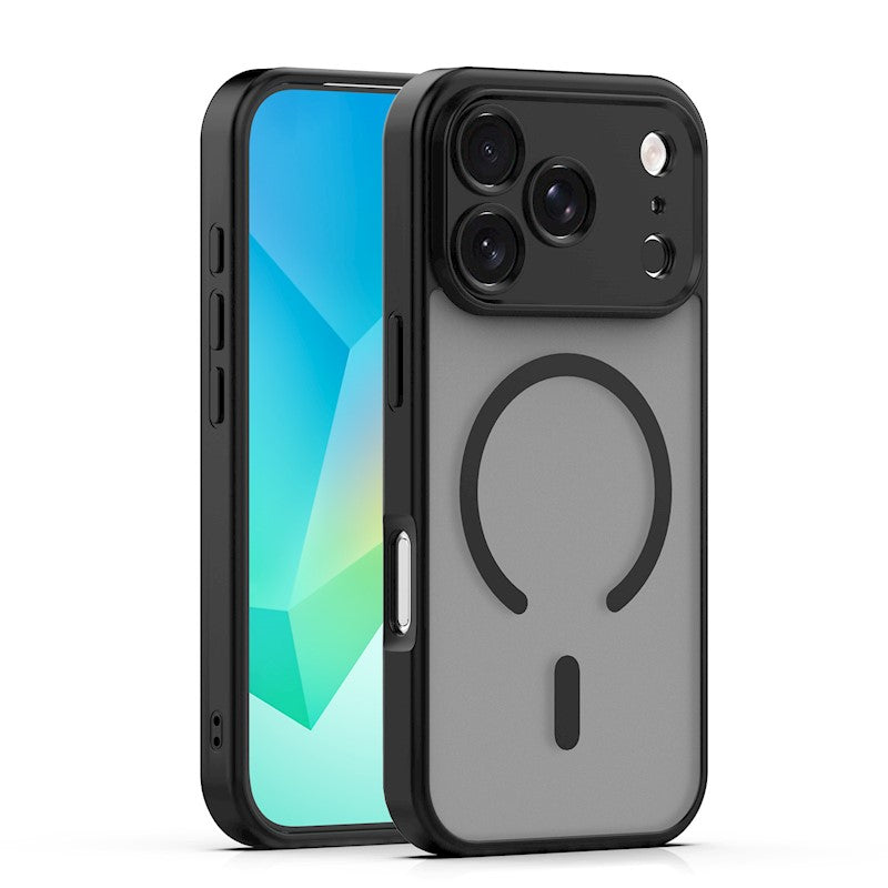 Maska za iPhone 17 Pro Max / 18 Pro Max, Mag Matt sa zaštitom za kameru – crna
