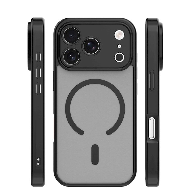 Maska za iPhone 17 Pro Max / 18 Pro Max, Mag Matt sa zaštitom za kameru – crna