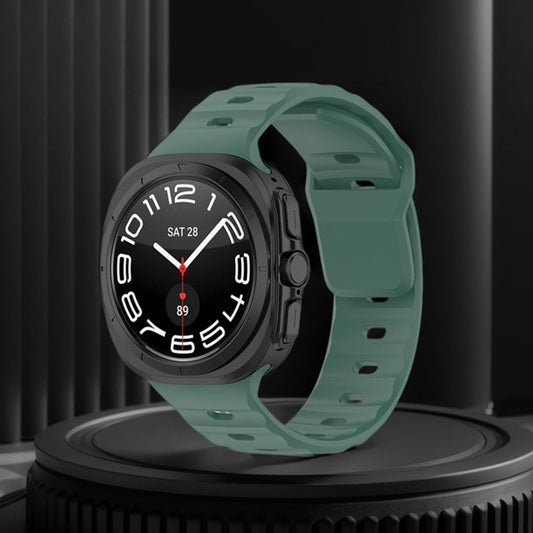 Silikonski pašček za Samsung Galaxy Watch Ultra 47 mm – temno zelena