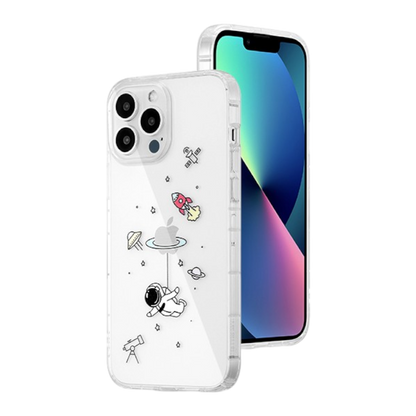 Ovitek "Flying Astronaut" za iPhone 13 Pro Max – Infostyle – Prozorna